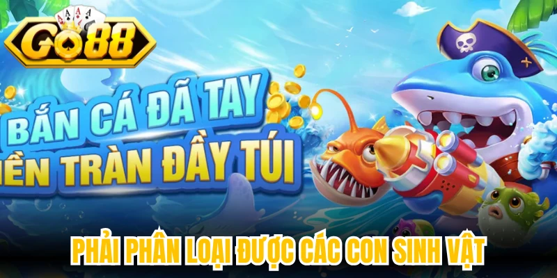 Phải phân loại được các con sinh vật
