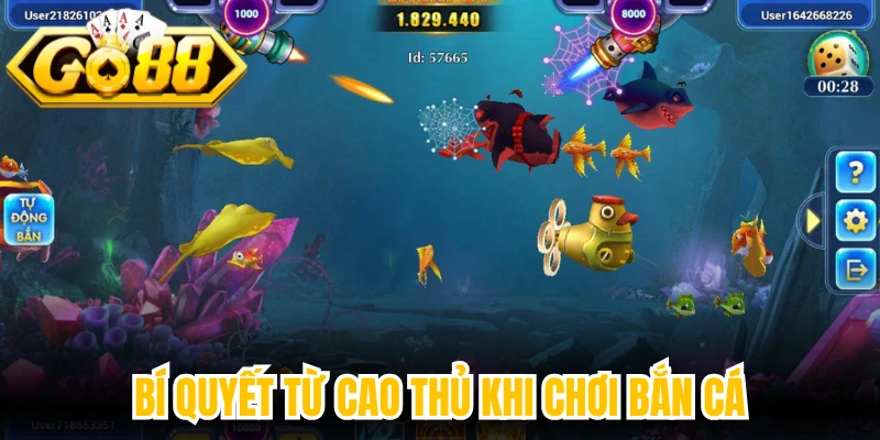 Bí quyết từ cao thủ khi chơi bắn cá
