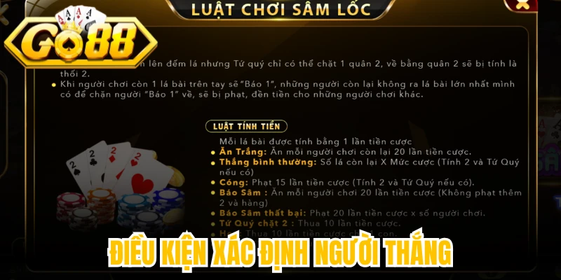 Điều kiện xác định người thắng