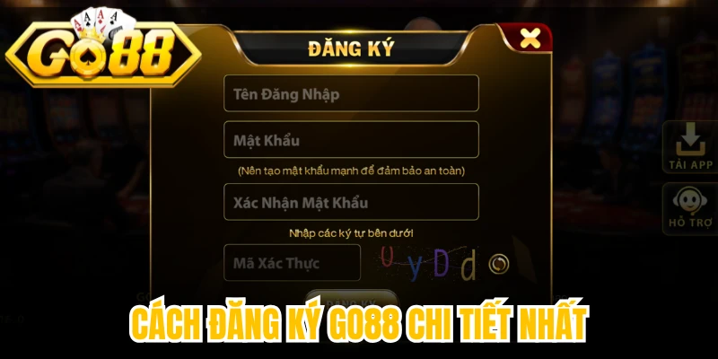 Cách đăng ký Go88 chi tiết nhất