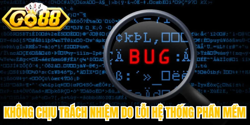 Không chịu trách nhiệm do lỗi hệ thống phần mềm