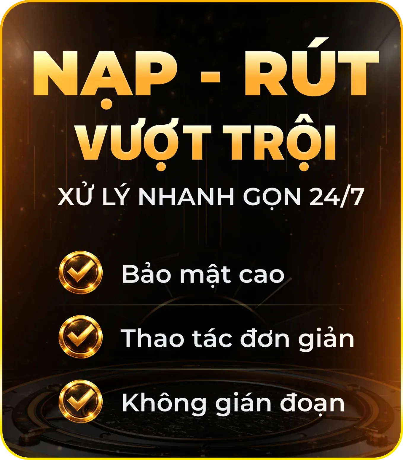 Nạp rút vượt trội tại Go88 — xử lý nhanh gọn 24/7, bảo mật cao, thao tác đơn giản, không gián đoạn