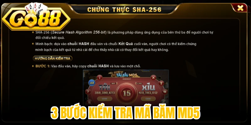 3 bước kiểm tra mã băm MD5