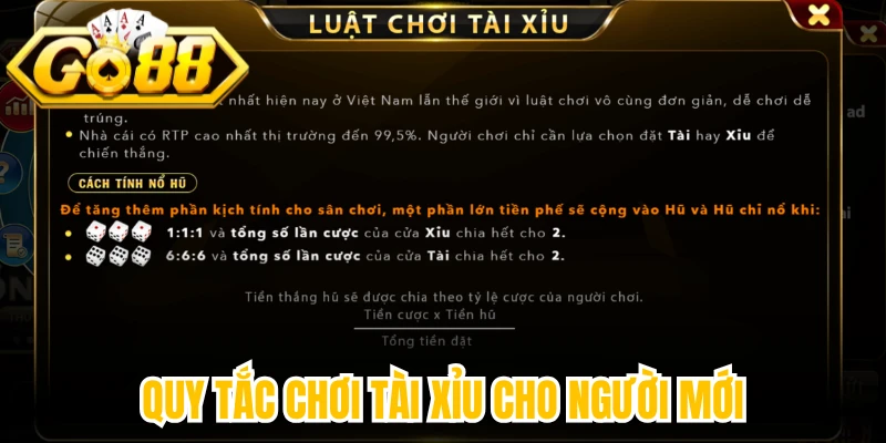 Quy tắc chơi tài xỉu cho người mới